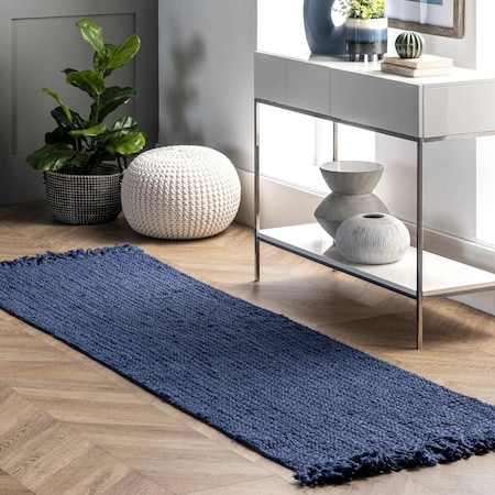 nuLOOM 2' 6" x 8' Daniela Farmhouse Chunky Jute Area Rug